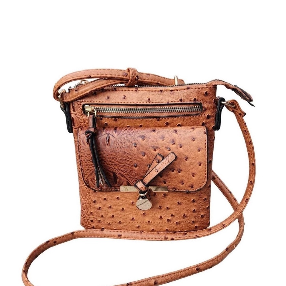 Emperia Los Angeles Faux Alligator Vegan Leather Crossbody Bag